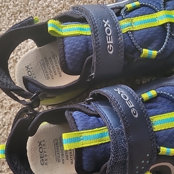 Geox Respira blue closed toes hiking sandals size W8 M6 - Picture 3 of 9
